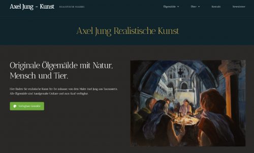 Malerei Webseite von Axel Jung